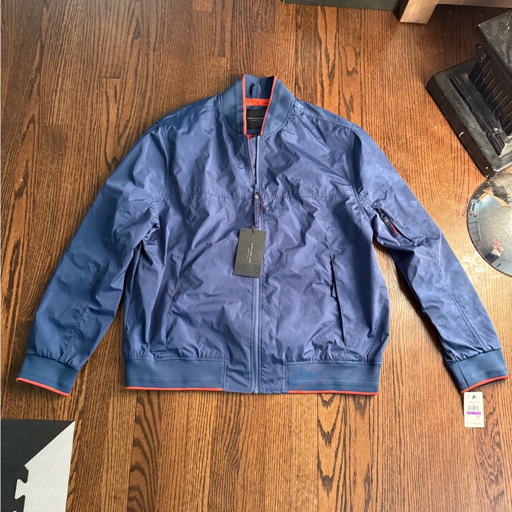 Andrew Marc Men's Blue Windbreaker